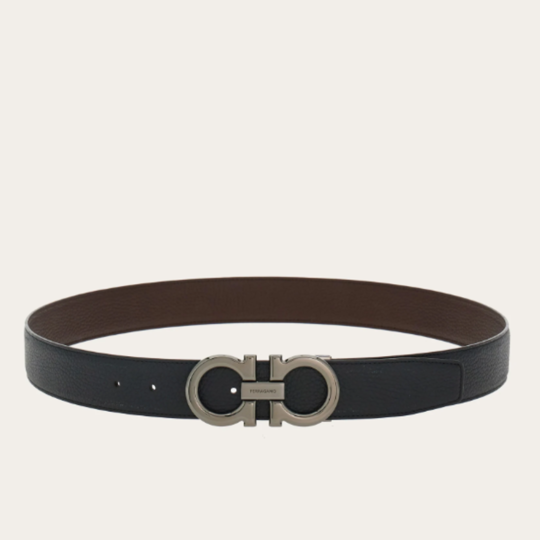 Ferragamo Gancini Belt - Black&Brown